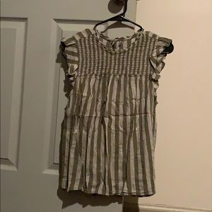 Old Navy Olive Baby Doll Top